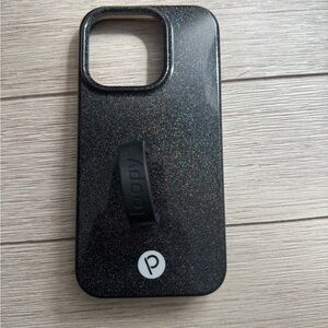 Loopy Black Glitter iPhone 15/15 pro Case